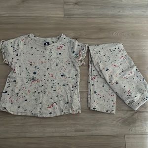 GAP Splatter Paint T-Shirt and Legging Set